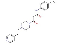 N-(4-methylphenyl)-3-oxo-3-[4-(2-pyridin-4-ylethyl)piperazin-1-yl]propanamide