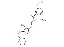 N-(2-{5-[(3-chlorobenzyl)thio]-4-methyl-4H-1,2,4-triazol-3-yl}ethyl)-2,5-dimethoxybenzamide