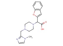 1-benzofuran-2-yl{4-[(1-methyl-1H-imidazol-2-yl)methyl]piperazin-1-yl}acetic acid