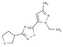 5-(1-ethyl-3-methyl-1H-pyrazol-5-yl)-3-(tetrahydrofuran-3-yl)-1,2,4-oxadiazole