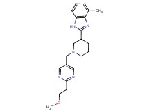 2-(1-{[2-(2-methoxyethyl)-5-pyrimidinyl]methyl}-3-piperidinyl)-4-methyl-1H-benzimidazole
