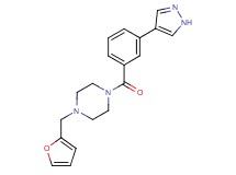 1-(2-furylmethyl)-4-[3-(1H-pyrazol-4-yl)benzoyl]piperazine