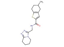 5-methyl-N-(5,6,7,8-tetrahydro[1,2,4]triazolo[4,3-a]pyridin-3-ylmethyl)-4,5,6,7-tetrahydro-1-benzothiophene-2-carboxamide