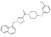 4-(3-methylphenoxy)-1-{[1-(1-naphthylmethyl)-1H-1,2,3-triazol-4-yl]carbonyl}piperidine