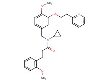 N-cyclopropyl-3-(2-methoxyphenyl)-N-{4-methoxy-3-[2-(2-pyridinyl)ethoxy]benzyl}propanamide
