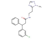 3-(3-chlorophenyl)-N-[2-(1-methyl-1H-1,2,4-triazol-5-yl)ethyl]-3-phenylpropanamide