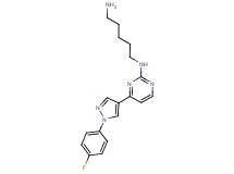 N-{4-[1-(4-fluorophenyl)-1H-pyrazol-4-yl]-2-pyrimidinyl}-1,5-pentanediamine trifluoroacetate
