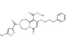 methyl 3-[(5-methyl-3-isoxazolyl)carbonyl]-7-oxo-9-(3-phenylpropoxy)-1,2,3,4,5,7-hexahydropyrido[1,2-d][1,4]diazepine-10-carboxylate