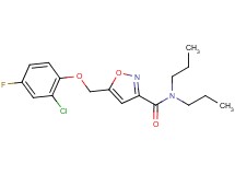 5-[(2-chloro-4-fluorophenoxy)methyl]-N,N-dipropylisoxazole-3-carboxamide