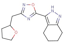 3-[3-(tetrahydro-2-furanylmethyl)-1,2,4-oxadiazol-5-yl]-4,5,6,7-tetrahydro-2H-indazole