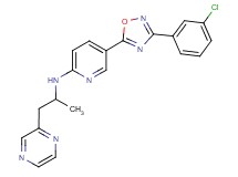 5-[3-(3-chlorophenyl)-1,2,4-oxadiazol-5-yl]-N-[1-methyl-2-(2-pyrazinyl)ethyl]-2-pyridinamine