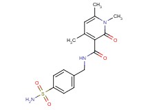 N-[4-(aminosulfonyl)benzyl]-1,4,6-trimethyl-2-oxo-1,2-dihydropyridine-3-carboxamide