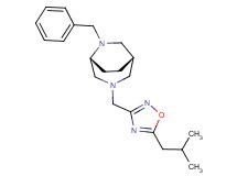 (1S*,5R*)-6-benzyl-3-[(5-isobutyl-1,2,4-oxadiazol-3-yl)methyl]-3,6-diazabicyclo[3.2.2]nonane