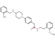 N-[2-(2-methoxyphenyl)ethyl]-2-(4-{4-[(2-methylbenzyl)amino]-1-piperidinyl}phenyl)acetamide