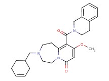 3-(3-cyclohexen-1-ylmethyl)-10-(3,4-dihydro-2(1H)-isoquinolinylcarbonyl)-9-methoxy-2,3,4,5-tetrahydropyrido[1,2-d][1,4]diazepin-7(1H)-one