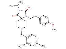 8-(2,4-dimethylbenzyl)-3-isopropyl-1-[2-(4-methoxyphenyl)ethyl]-1,3,8-triazaspiro[4.5]decane-2,4-dione