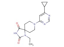 8-(6-cyclopropylpyrimidin-4-yl)-1-ethyl-1,3,8-triazaspiro[4.5]decane-2,4-dione