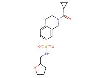 2-(cyclopropylcarbonyl)-N-(tetrahydrofuran-2-ylmethyl)-1,2,3,4-tetrahydroisoquinoline-7-sulfonamide
