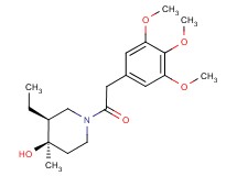 (3S*,4R*)-3-ethyl-4-methyl-1-[(3,4,5-trimethoxyphenyl)acetyl]piperidin-4-ol