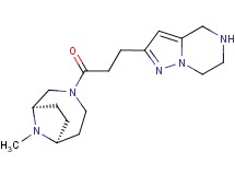 2-{3-[(1R*,6S*)-9-methyl-3,9-diazabicyclo[4.2.1]non-3-yl]-3-oxopropyl}-4,5,6,7-tetrahydropyrazolo[1,5-a]pyrazine