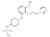 N-(1-{2-[2-(1H-imidazol-1-yl)ethoxy]-3-methoxybenzyl}piperidin-4-yl)methanesulfonamide