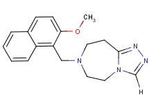 7-[(2-methoxy-1-naphthyl)methyl]-6,7,8,9-tetrahydro-5H-[1,2,4]triazolo[4,3-d][1,4]diazepine