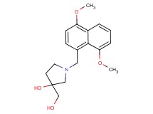 1-[(4,8-dimethoxy-1-naphthyl)methyl]-3-(hydroxymethyl)pyrrolidin-3-ol