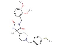 3-(2,3-dimethoxybenzyl)-5-methyl-5-{1-[4-(methylthio)benzyl]-4-piperidinyl}-2,4-imidazolidinedione