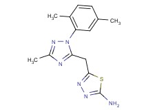 5-{[1-(2,5-dimethylphenyl)-3-methyl-1H-1,2,4-triazol-5-yl]methyl}-1,3,4-thiadiazol-2-amine