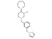 (3R*,4R*)-4-(1-azepanyl)-1-[3-(1H-pyrazol-1-ylmethyl)benzyl]-3-piperidinol