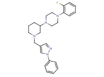 1-(2-fluorophenyl)-4-{1-[(1-phenyl-1H-pyrazol-4-yl)methyl]-3-piperidinyl}piperazine