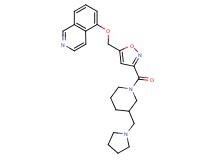 5-[(3-{[3-(1-pyrrolidinylmethyl)-1-piperidinyl]carbonyl}-5-isoxazolyl)methoxy]isoquinoline