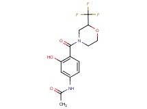 N-(3-hydroxy-4-{[2-(trifluoromethyl)morpholin-4-yl]carbonyl}phenyl)acetamide