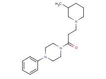1-[3-(3-methyl-1-piperidinyl)propanoyl]-4-phenylpiperazine bis(trifluoroacetate)