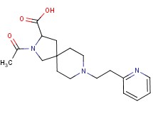 2-acetyl-8-[2-(2-pyridinyl)ethyl]-2,8-diazaspiro[4.5]decane-3-carboxylic acid
