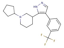 1-cyclopentyl-3-{4-[3-(trifluoromethyl)phenyl]-1H-pyrazol-5-yl}piperidine