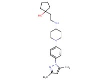 1-[2-({1-[4-(3,5-dimethyl-1H-pyrazol-1-yl)phenyl]-4-piperidinyl}amino)ethyl]cyclopentanol