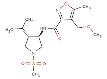 N-[(3R*,4S*)-4-isopropyl-1-(methylsulfonyl)-3-pyrrolidinyl]-4-(methoxymethyl)-5-methyl-3-isoxazolecarboxamide