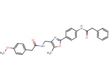 2-(4-methoxyphenyl)-N-[(5-methyl-2-{4-[(phenylacetyl)amino]phenyl}-1,3-oxazol-4-yl)methyl]acetamide