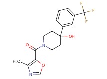 1-[(4-methyl-1,3-oxazol-5-yl)carbonyl]-4-[3-(trifluoromethyl)phenyl]-4-piperidinol