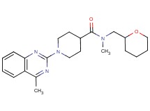 N-methyl-1-(4-methyl-2-quinazolinyl)-N-(tetrahydro-2H-pyran-2-ylmethyl)-4-piperidinecarboxamide