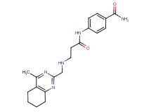 4-[(3-{[(4-methyl-5,6,7,8-tetrahydroquinazolin-2-yl)methyl]amino}propanoyl)amino]benzamide