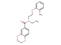 N-ethyl-N-[2-(2-methylphenoxy)ethyl]-2,3-dihydro-1,4-benzodioxine-6-carboxamide