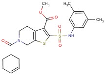 methyl 6-(3-cyclohexen-1-ylcarbonyl)-2-{[(3,5-dimethylphenyl)amino]sulfonyl}-4,5,6,7-tetrahydrothieno[2,3-c]pyridine-3-carboxylate