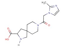 8-[(2-methyl-1H-imidazol-1-yl)acetyl]-2,8-diazaspiro[4.5]decane-3-carboxylic acid