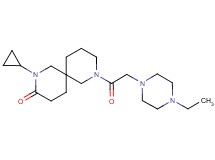 2-cyclopropyl-8-[(4-ethylpiperazin-1-yl)acetyl]-2,8-diazaspiro[5.5]undecan-3-one