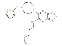 N-(3-methoxypropyl)-6-[4-(2-thienylmethyl)-1,4-diazepan-1-yl][1,2,5]oxadiazolo[3,4-b]pyrazin-5-amine