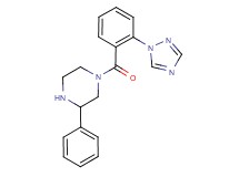 3-phenyl-1-[2-(1H-1,2,4-triazol-1-yl)benzoyl]piperazine