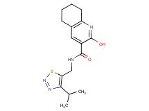 2-hydroxy-N-[(4-isopropyl-1,2,3-thiadiazol-5-yl)methyl]-5,6,7,8-tetrahydro-3-quinolinecarboxamide