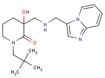 1-(2,2-dimethylpropyl)-3-hydroxy-3-{[(imidazo[1,2-a]pyridin-3-ylmethyl)amino]methyl}-2-piperidinone